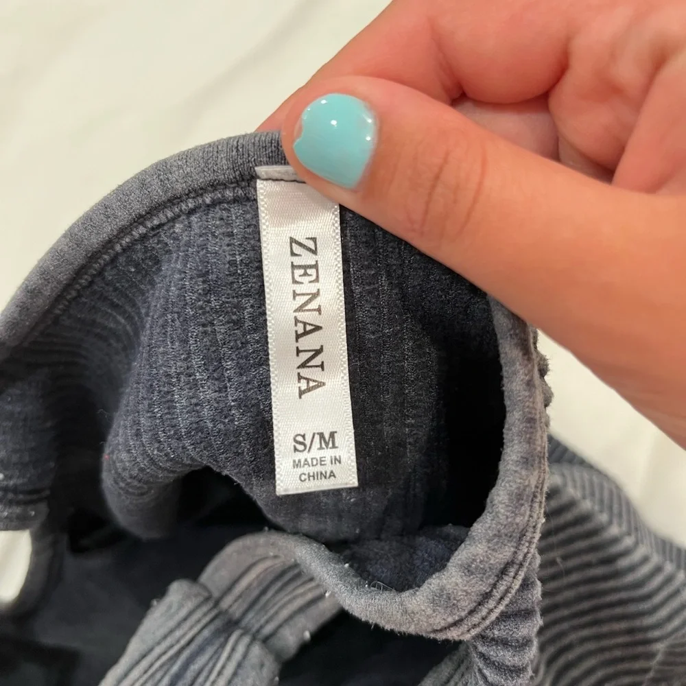 Zenana Outfitters Charcoal Pinstripe Tank Top - Picture 8 of 8